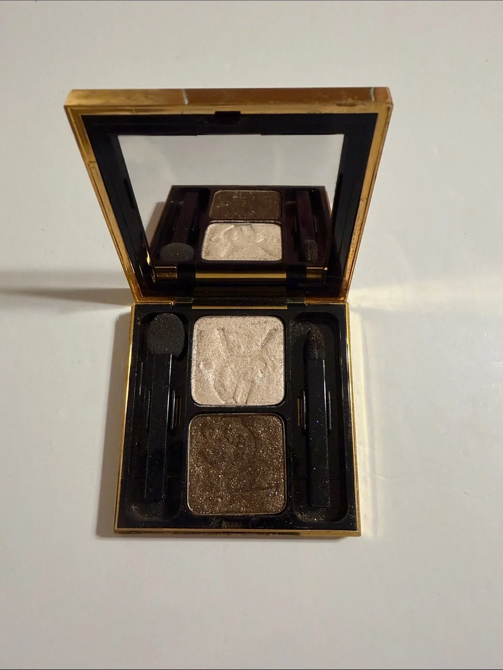 Yves Saint Laurent Ombres Duolumieres Champagne & Shimmery Bronze Eyeshadow Duo